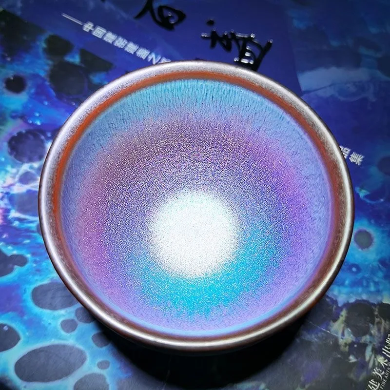 Jianzhan Tea Cup, Single Cup, Transformed Tianmu Zhan Raw Mineral,Ceramic Cup