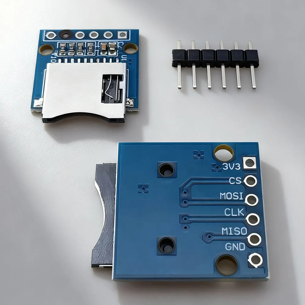 10Pin Micro Mini SD Storage Expansion Board 6 solder joints Mini Micro SD TF Card Memory Shield Module With Pins for Arduino