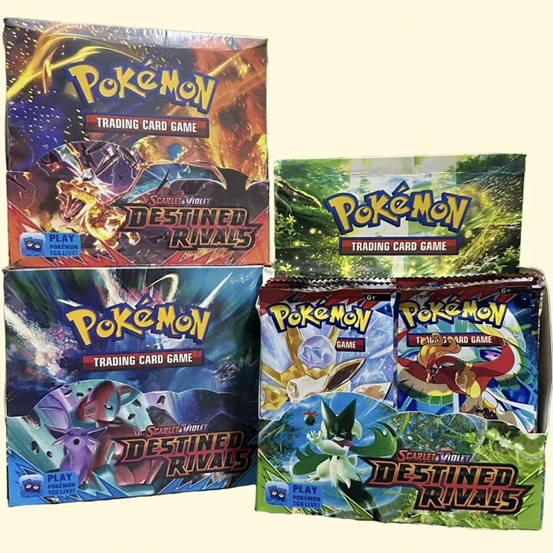 Imagen de Scarlet Violet Destined Rivals, 288 Piezas, Versión en Inglés, Caja de Sobres Clásica de Pokémon TCG, Caja de 36 Sobres de Cartas Coleccionables de Pokémon