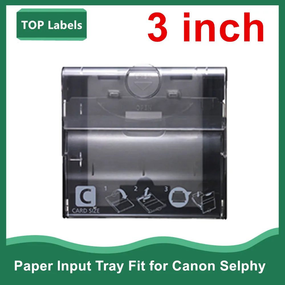 Giấy Khay Đầu Vào Phù Hợp Với Cho Máy Canon Selphy CP1300 CP1200 CP1000 CP910 CP900 Máy In Ảnh Khay 3/5/6 Inch Bưu Thiếp kích Thước 3 Inch Khay