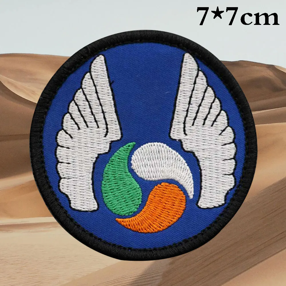 Roundel of the Irish Air Corps Tactical Embroidery Patches for Backpacks and Clothing military Accessories with Hook back