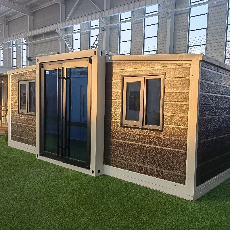 Widely Using Container House 40ft 20ft Movable Prefab Folding House Foldable Expandable Steel Sandwich Panel Tiny Home for Hotel