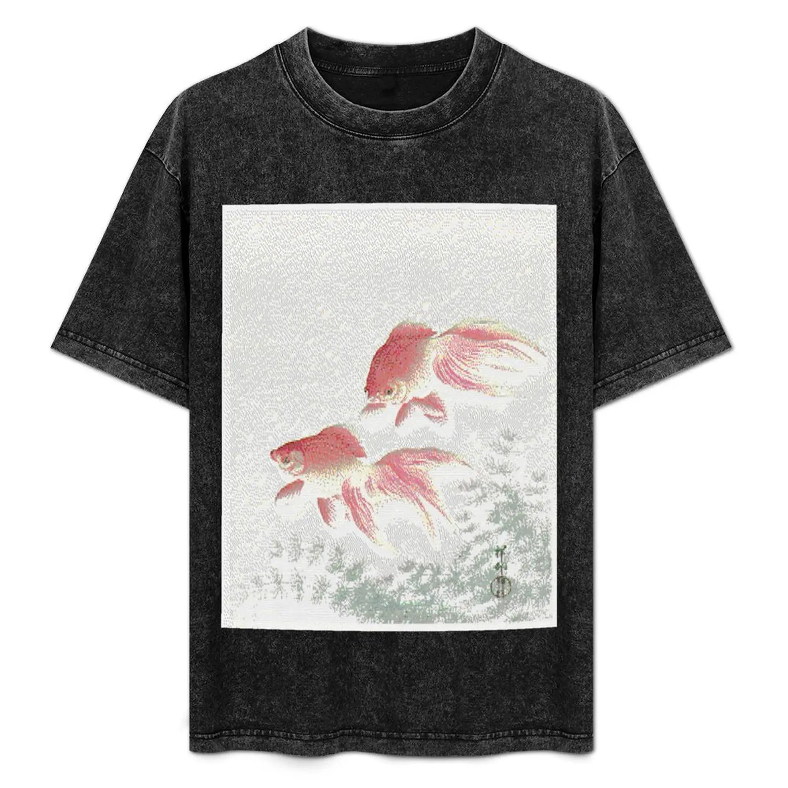 

ASCII Swimming Goldfish Art T-Shirt Personalized t-shirt cotton graphic tees shirts graphic tee mens white t shirts