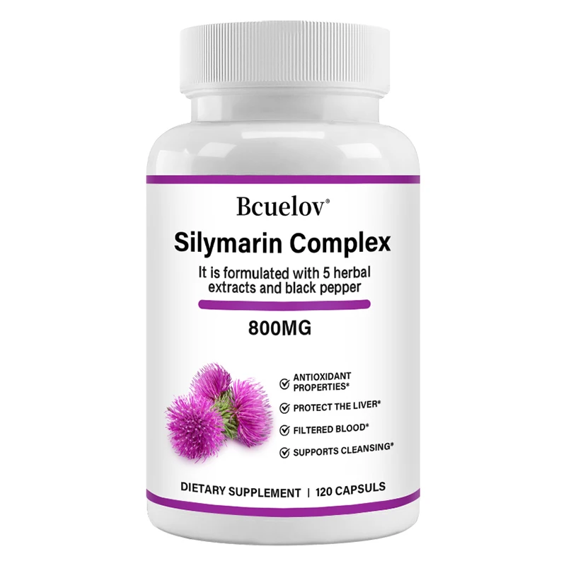

Dandelion + Milk Thistle, Liver Detoxification and Purification, Rich in Antioxidants, Supports Digestive Health – 120 Capsules