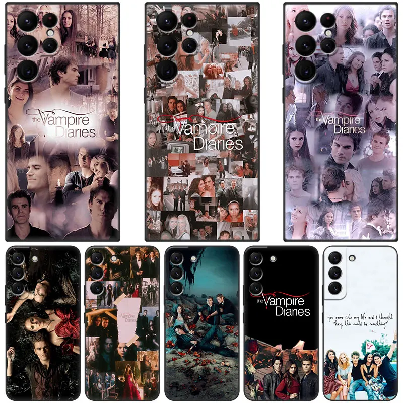 The Vampire Diaries Phone Case For Samsung Galaxy S23 S22 S21 Ultra S20 FE 5G S10E S10 Lite S9 S8 Plus S7 Edge Black Cover