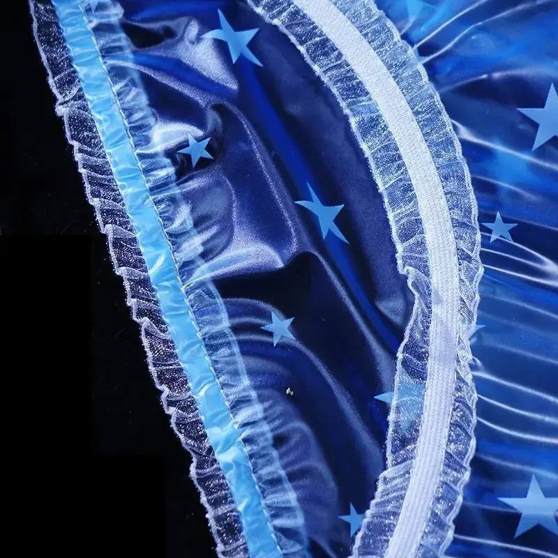 Star Featured See Through Man's PVC Wateproof ABDL ClearBreifs Low Wasit Live Show Dance Private Party DJ Bar Club Costumes