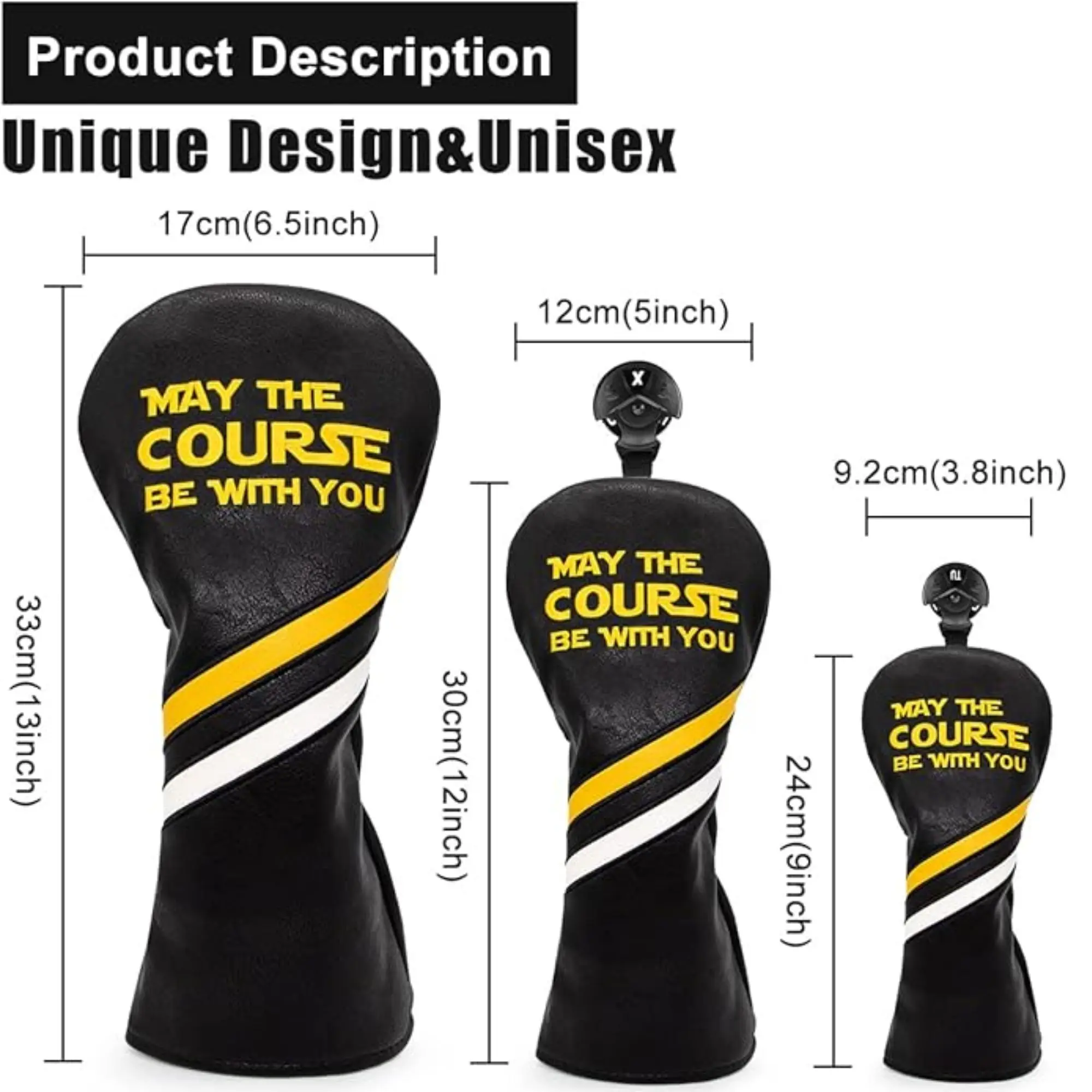 أغطية رأس نادي الجولف، أغطية رأس نادي الجولف قد تكون معك، نمط أنيق مطرز ممتاز، هدية جولف للأب