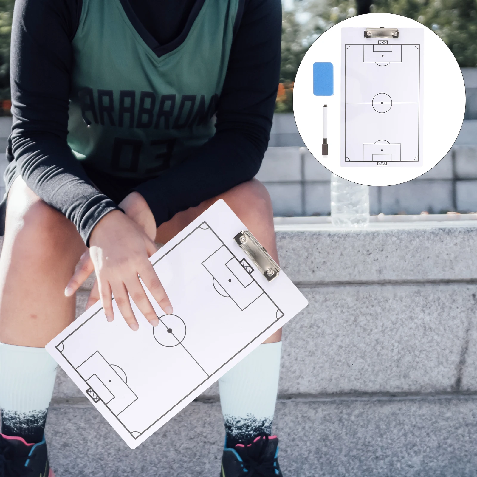 

Pvc Coaching Clipboard Double Sided Handball Writing Board Lightweight Wipe Board Sports Competition