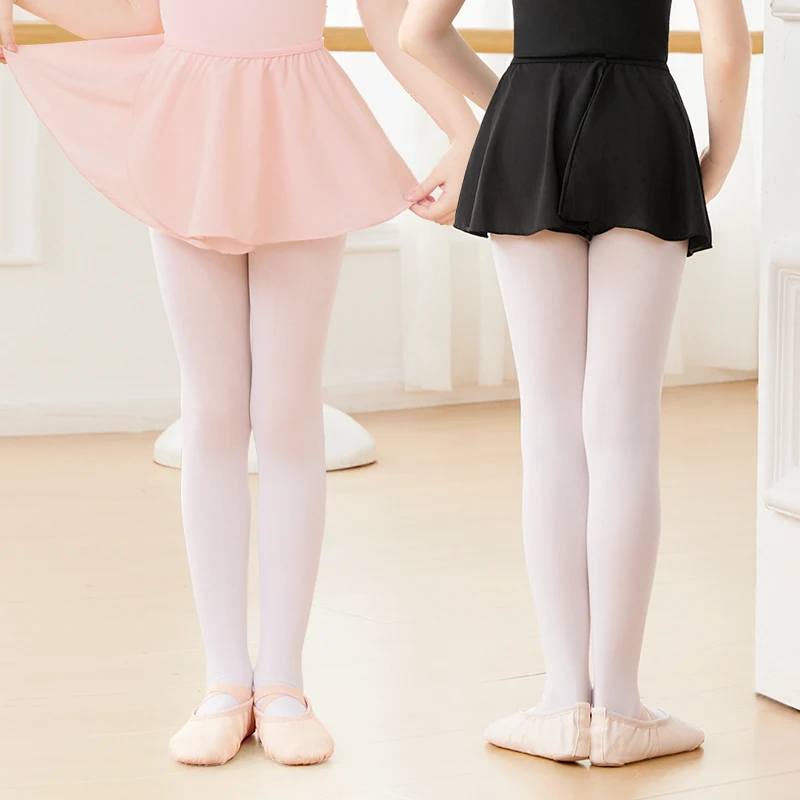 Girls Pink Ballet Skirt Pull On Dance Skirts Chiffon Ballet Skirts for Toddler Girls Cute Skirt for Little Girls