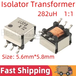 5pcs TRTEE5S-U378C002 U378 SMD SMT EE5.0 High Frequency Signal Isolated Pulsing Transformer 282uH Turns Ratio 1:1 500V