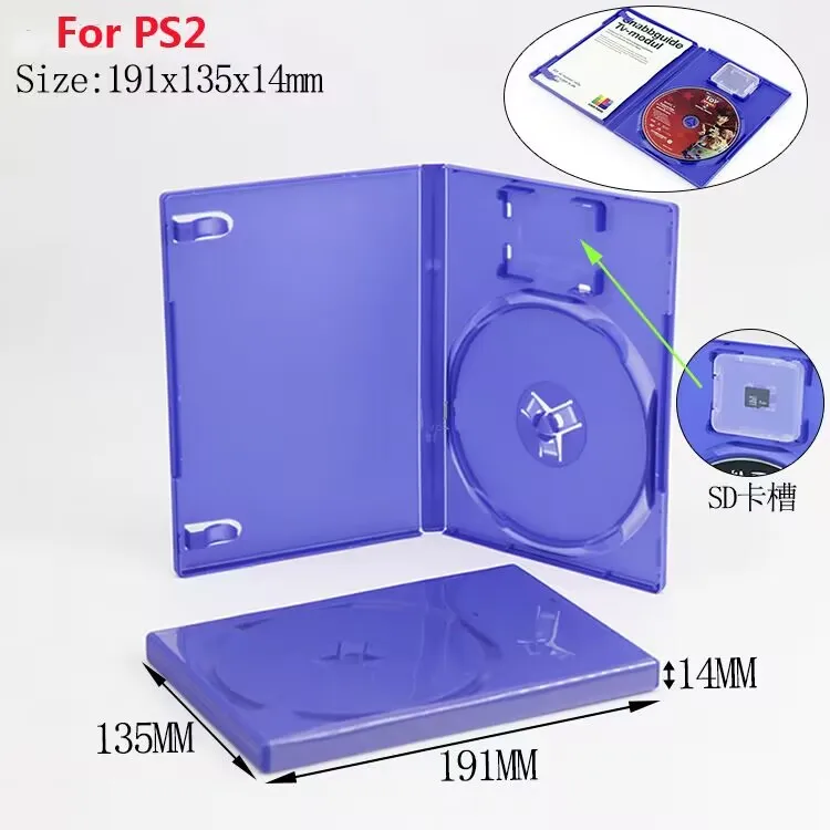 1pc CD Game case protective box for Paystation PS2 PS3 CD DVD Discs Storage box For PS4 PS5 game disk cover case