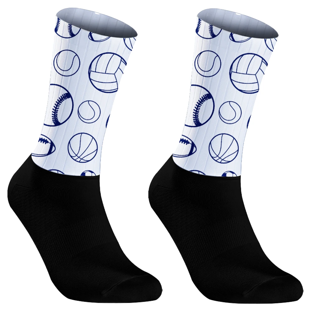 2024 Fußball Sport Socke Anti-Rutsch-Profi-Fahrrad Socken Fahrrad Männer und Frauen Sport Socken Rennen Rad socken