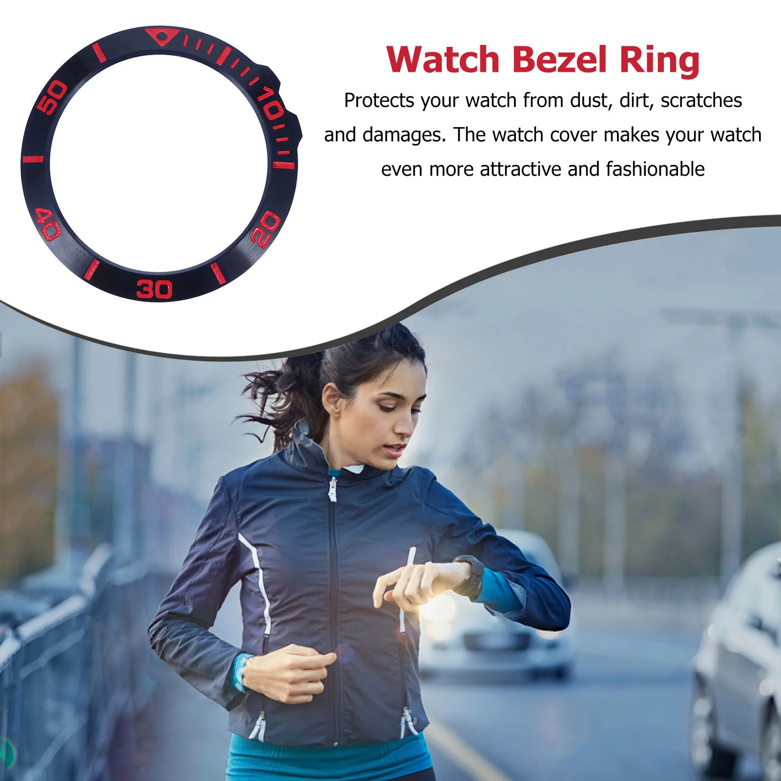 

1Pcs Watch Bezel Ring Compatible with Garmin 5x Stainless Steel Protector Anti-Scratch Fade-Resistant Long-Term Use