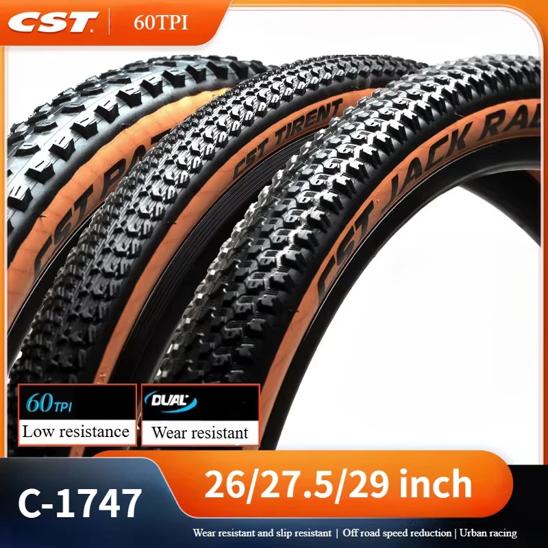 CST C-1747 JACK RABBIT 26 2.75 29 INCH MOUNTAIN BICYCLE TIRE XC BIKT TYRE C1747 26 27.5 29 WEAR RESISTANT TIRE