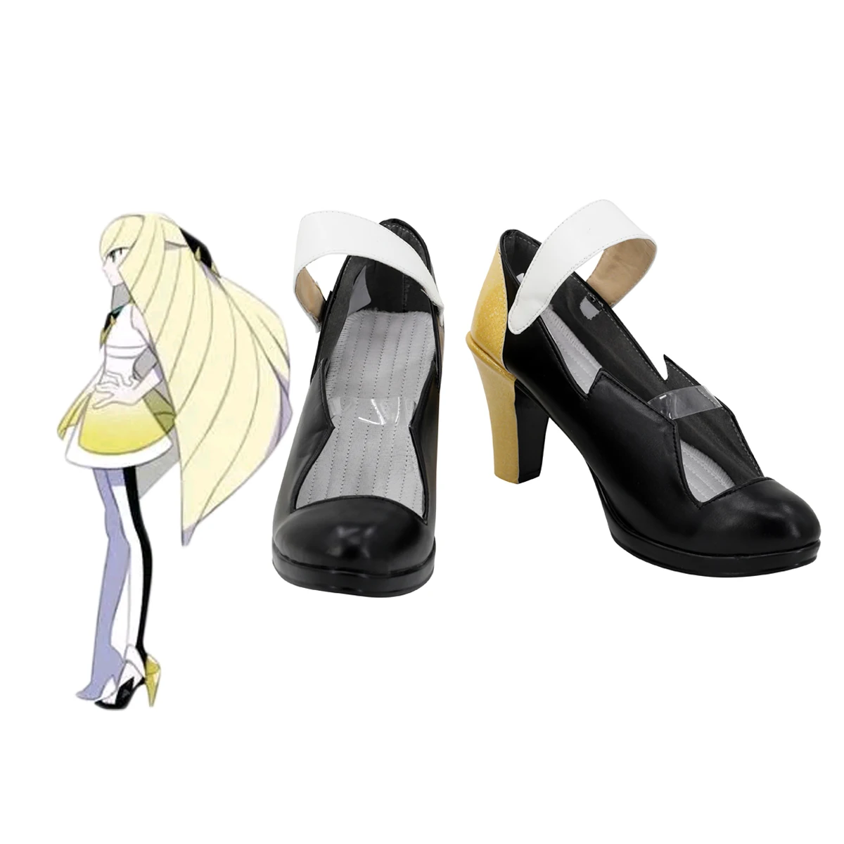 

Anime Cosplay Shoes Pocket Monster Lusamine Boots Halloween Party Costume Accessories Custom Made