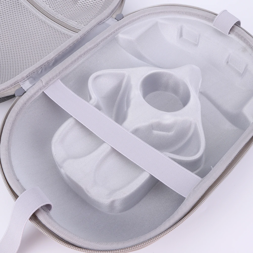 กระเป๋าถือแบบแข็งหลายช่องกระเป๋าเดินทางแบบพกพาพร้อมกระเป๋าตาข่ายป้องกันกระเป๋าพกพาสําหรับ Meta Quest 3S VR อุปกรณ์เสริม