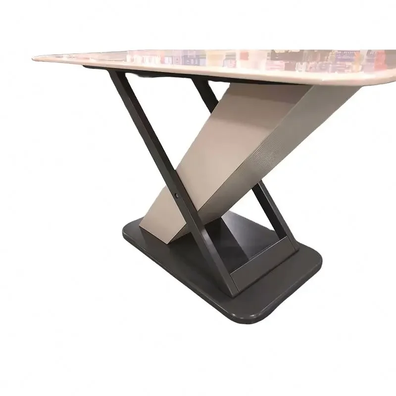 Slate dining table for household small apartment dual-purpose restaurant table and chair combination