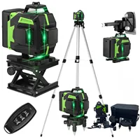 Nivel a Laser 16 Lines Profesional Level Meter Green 16 Line 4D Self-leveling 360 Autonivelant Laser Level Bring Tripod