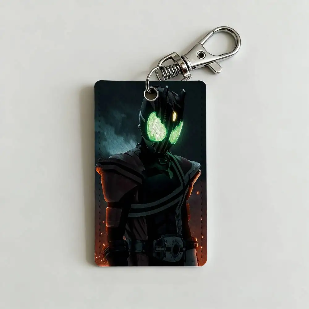 M-Masked Kamen Rider Card Holder Men And Womenn Universal Antirust Keychain Learther Access Drop Key Tag Ring