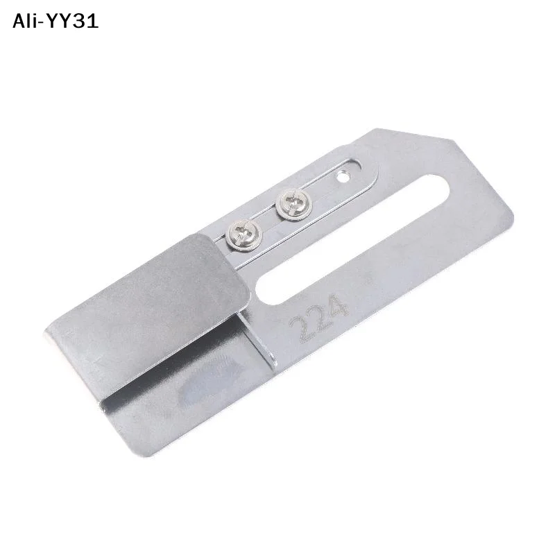 【WY】1Pc 205/224 Adjust Covering Stitch Machine Hem Folder Fabric Guide Hemmer Device Fit Coverstitch Sewing Machine Accessories