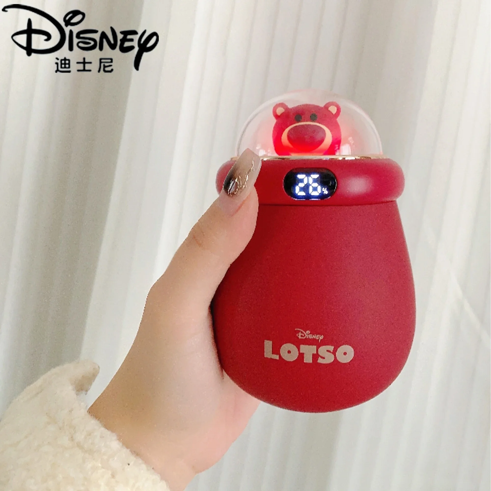 

2024 New Disney Lotso Minnie Mouse Cartoon Charging Type Warm Hand Treasure Power Bank Two In One Portable Fashion Gifts