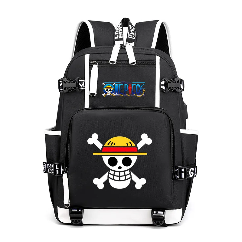 

Anime One Piece Series Students Schoolbag Cartoon Simple Lightweight Large Capacity Backpack Outdoor Print Fashion Travel Bag