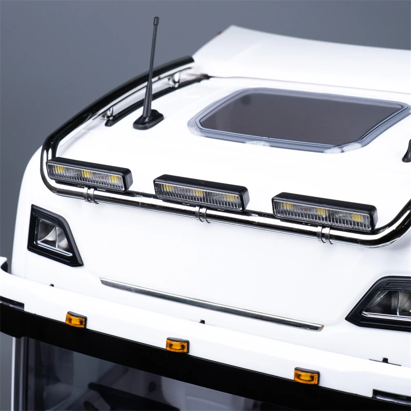 ترقية مستطيلة الأضواء سقف مصباح ليد CFD-C30 ل 1/14 Tamiya RC Scania770S مقطورة جرار لتقوم بها بنفسك اكسسوارات السيارات نموذج #4