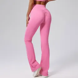 Fitness Bell-bottoms Women Sport Leggings High Waist Yoga Leggings Gym Jogging Quick Dry Push Up Flared Pants Female Tights