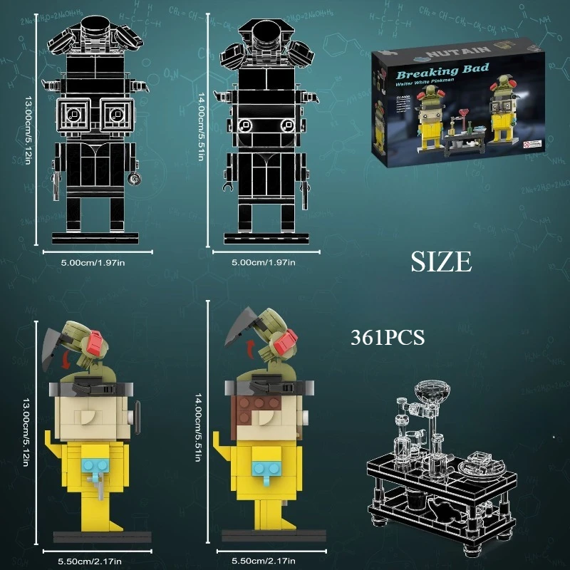 361個のストーリーテリングビルディングキット - 大人とティーン向けのクリエイティブキャラクター＆シーンモデルセット、マニュアル付き、ホリデーギフト