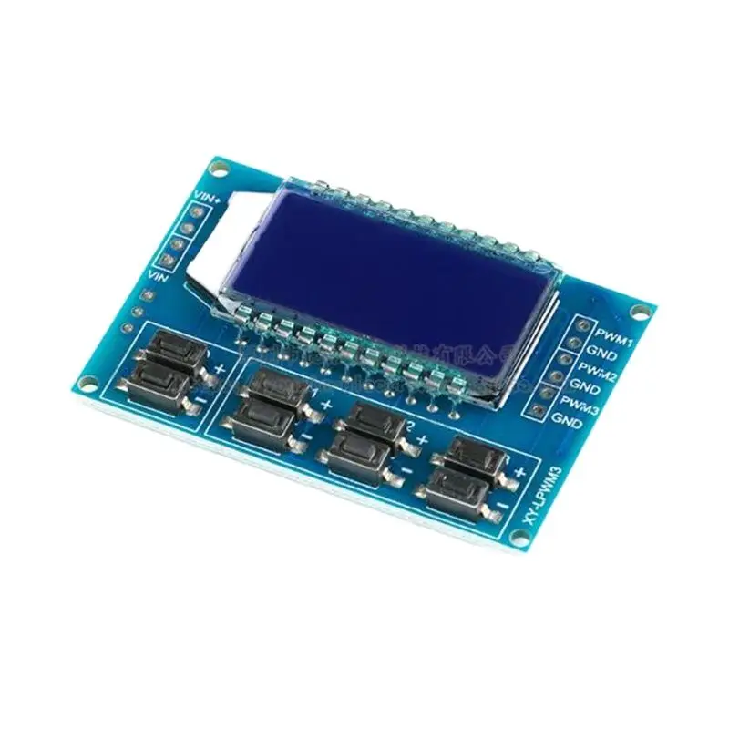 3-way PWM Pulse Adjustable Fequency Module Square Wave Rectangular Signal Generator