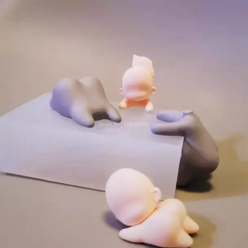 Ультралегкая глина Q версия мультяшная кукла тело силиконовая форма DIY керамическая кукла полимерная глина анимация персонаж инструменты для изготовления тела