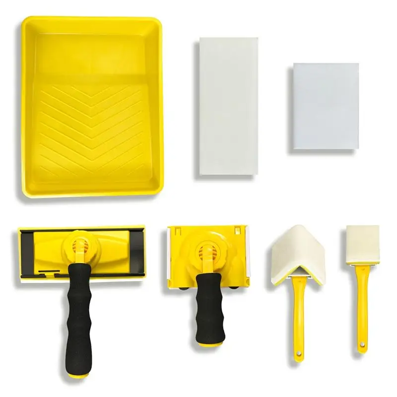 BAAJ-Paint Edger Tool Kit, 9 Inch Paint Pad Set, 7 PCS Paint Edger With Trim, Corner Wall& Ceiling Pad, Touch-Up Pad Included Pa