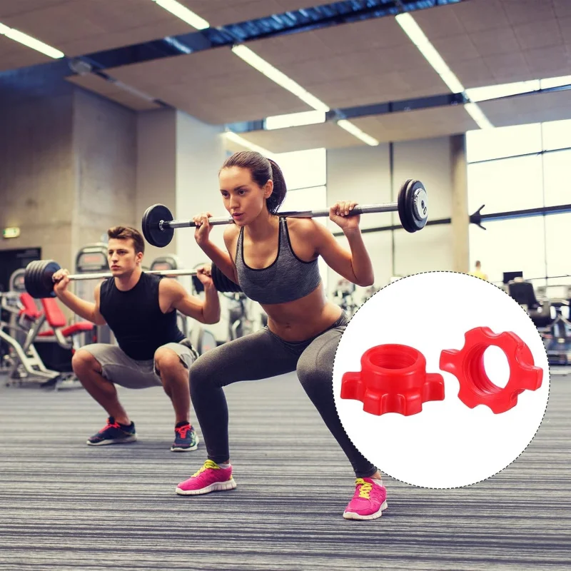 Dumbbell Bar Nut Barbell Screw, Spin-Lock Collars Screw Hex Fixing Nuts for Weight Training Fitness Exercise