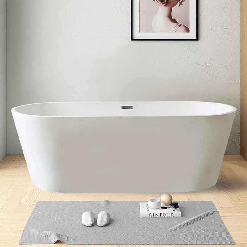 Hotel apartment wholesale integrated seamless bathtub new concubine oval home  and breakfast acrylic bathtub manufacturer