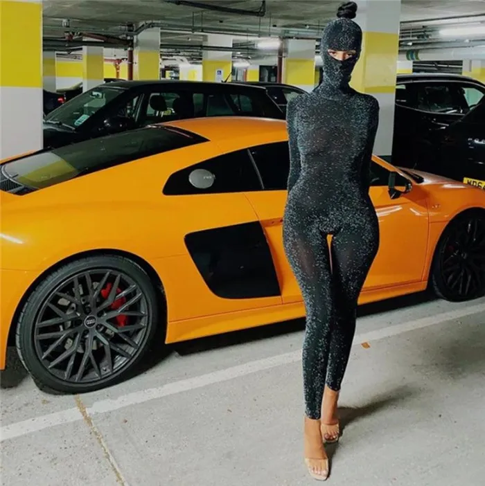 

Women's Jumpsuit Overalls Street Sle mid Waist Long Pants Regular Thin Winter Collection Comfortable Fit One-Piece Suit