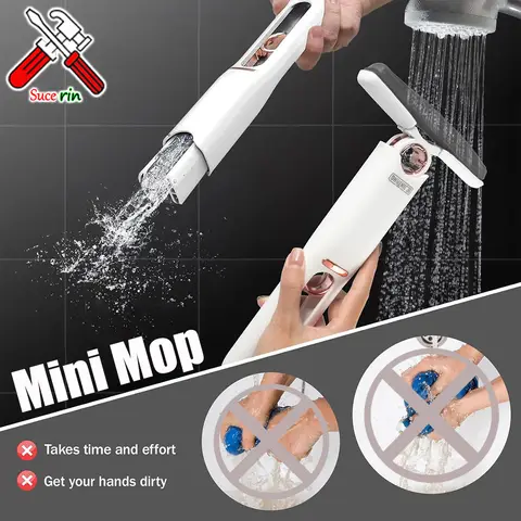 2-24Pcs 미니 걸레 강력한 짜기 미니 걸레 접이식 자체 짜기 바닥 주방 화장실 세탁 책상 창 자동차 청소 도구