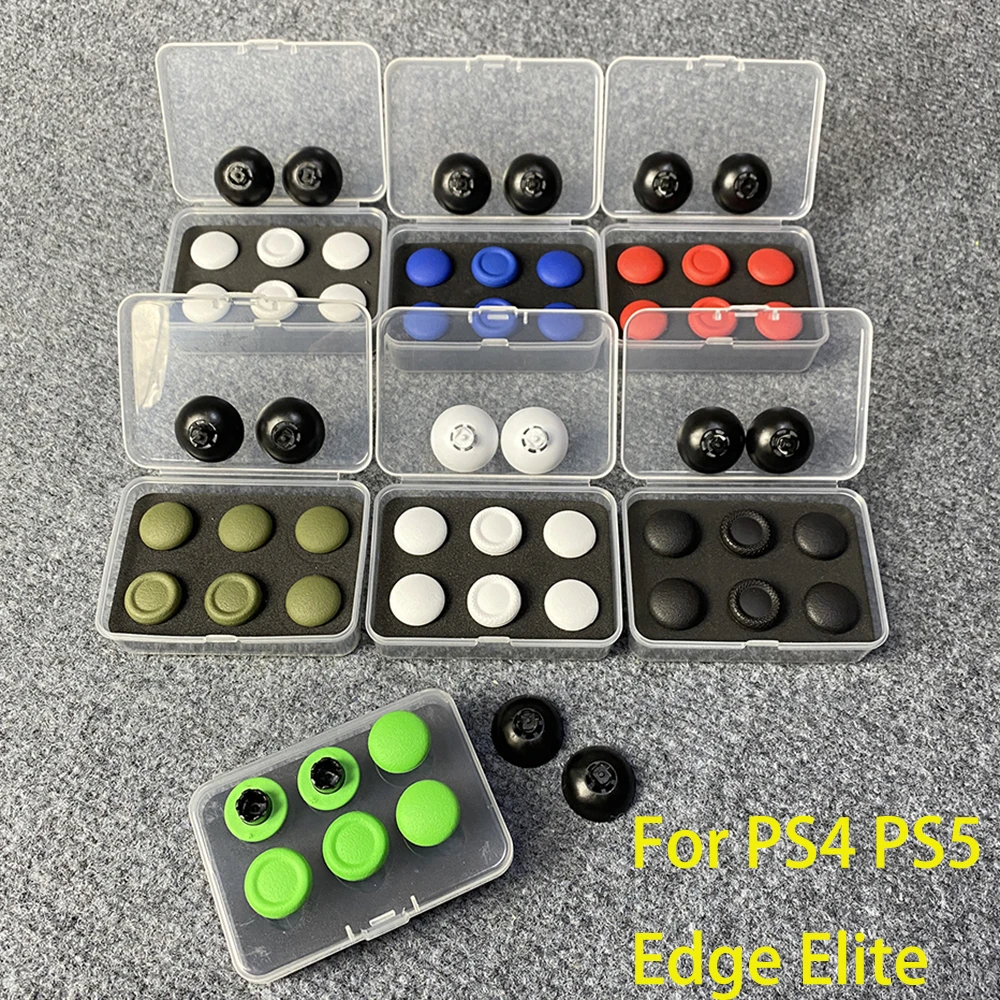 1Set For PS4 PS5 Edge Elite Game Controller Handle Metal High and Low Rocker Cap Paddle Paddle Back Button Replace Accessories
