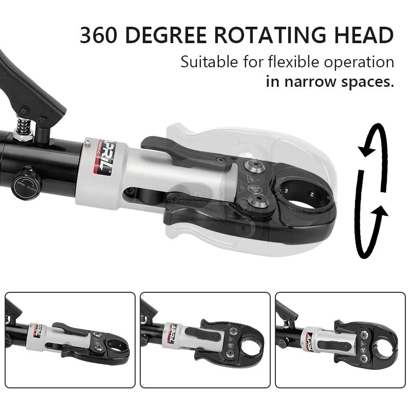 HP-300 Hydraulic Crimping Tool with Crimping Range from 10-300mm² Hydraulic Press Copper Aluminum Terminal