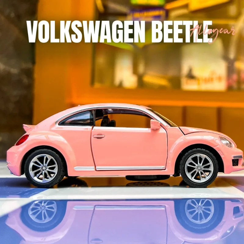 

1:32 Volkswagen Beetle GSR Alloy Super Car Model with Sound Light Children Boy Toy Vehicle Home Decoration Gift Home Decor