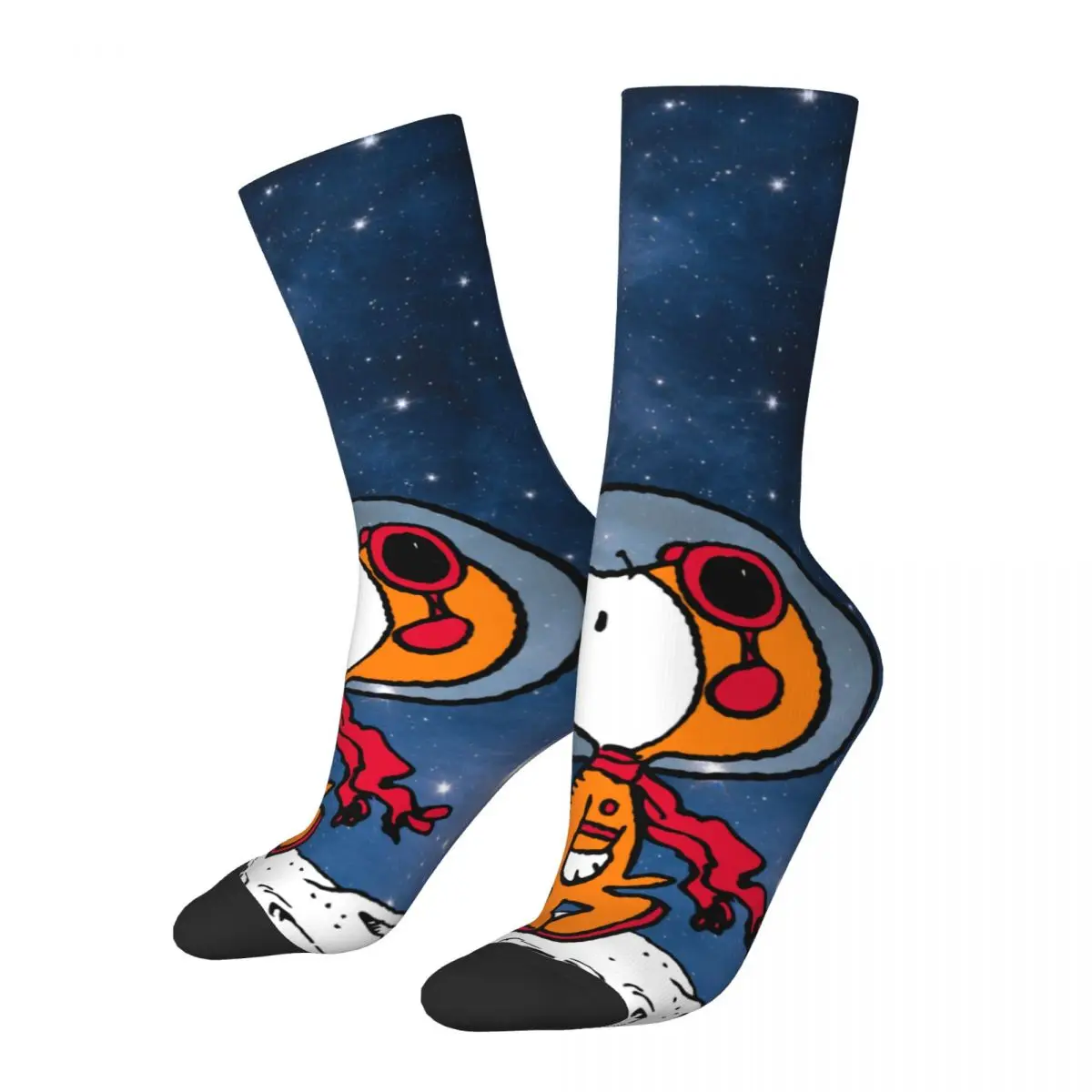 Autumn Winter Hip-hop Women Men Snoopy Astronaut Space Socks Breathable Football Socks