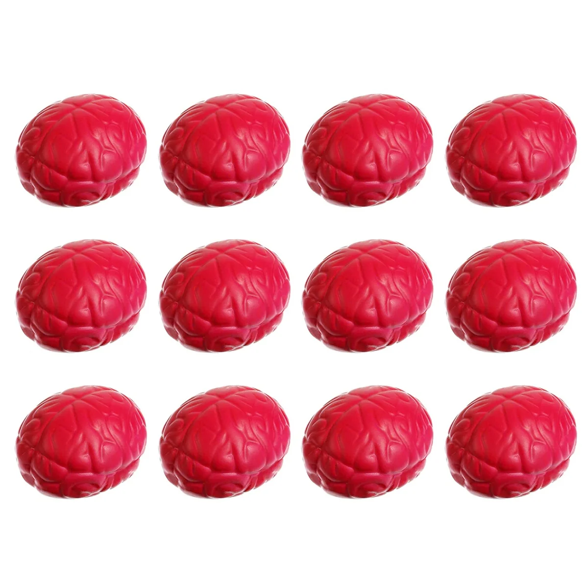 12 Pcs Brain Stress Ball Hand Muscle Exercise Pressure Ball Brain Toy Funny Stress Relief Toy Recognition Props