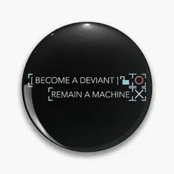 BECOME DEVIANT (White Text) Pin Buttons Brooches Jewelry Accessory Customize Brooch Fashion Lapel Badges