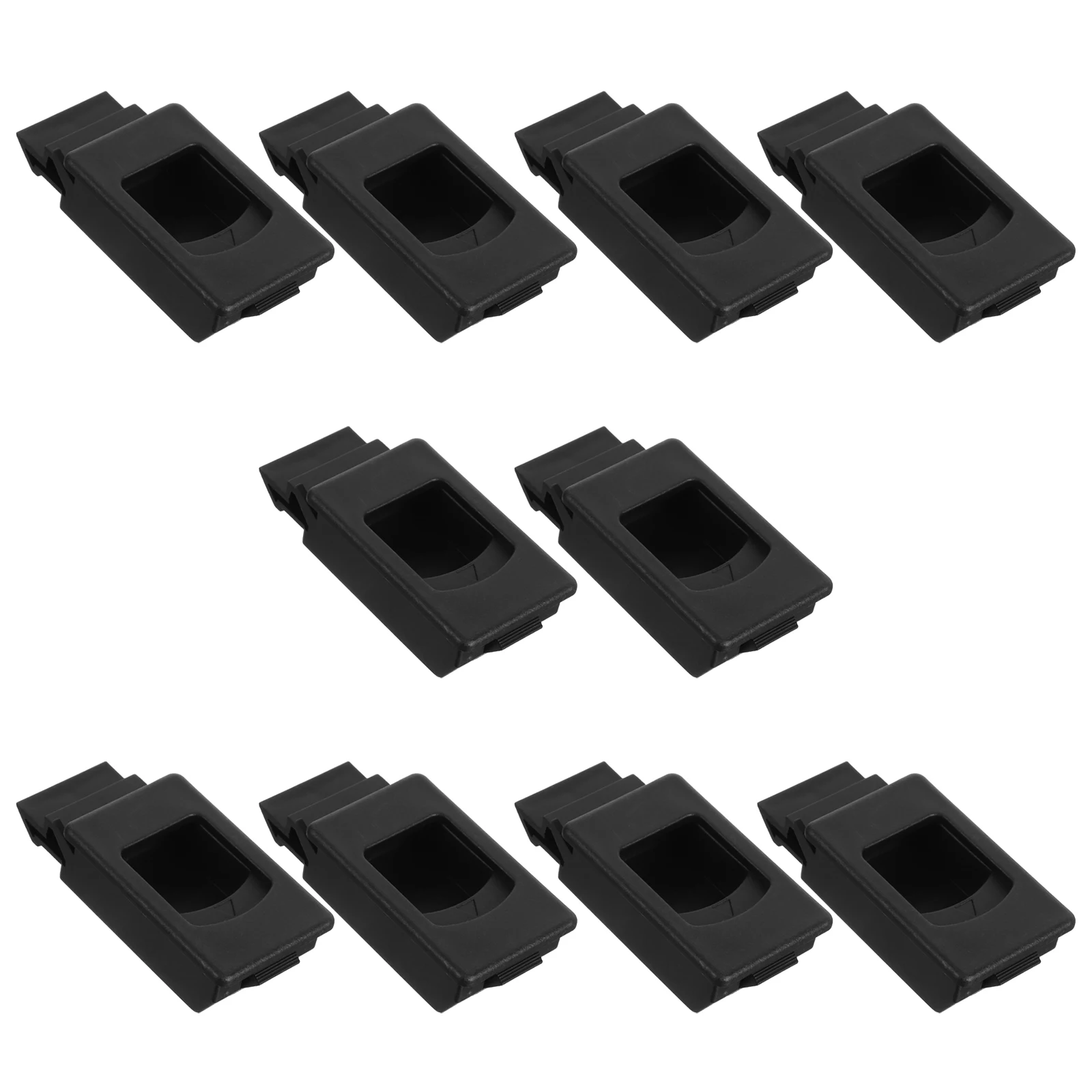 

10 Pcs Plastic Cabinet Door Buckle Closures Push Latch Baby Proofing Wardrobe Mobile Box Foot Opener