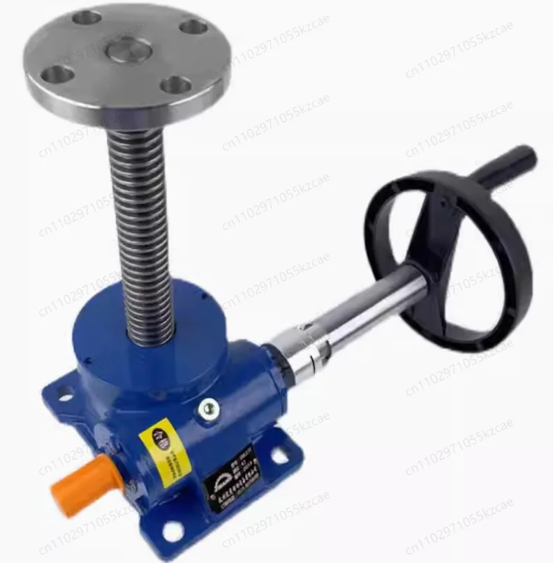 SWL1T/SWL2.5T Screw Rod Elevator Hand-Cranking Leading Worm Leading Screw Lift Manual Lifting Platform Handwheel Lifting Reducer