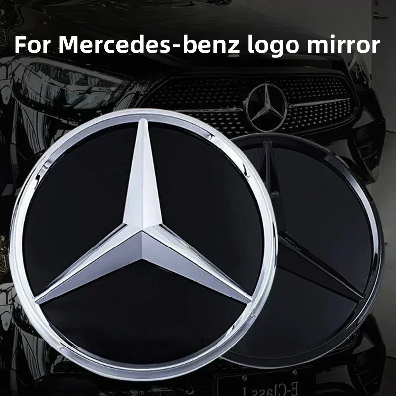 

For Mercedes-Benz W164 ML-class Before 2013 185mm 3D ABS logo The front grille star logo badge mirror bottom