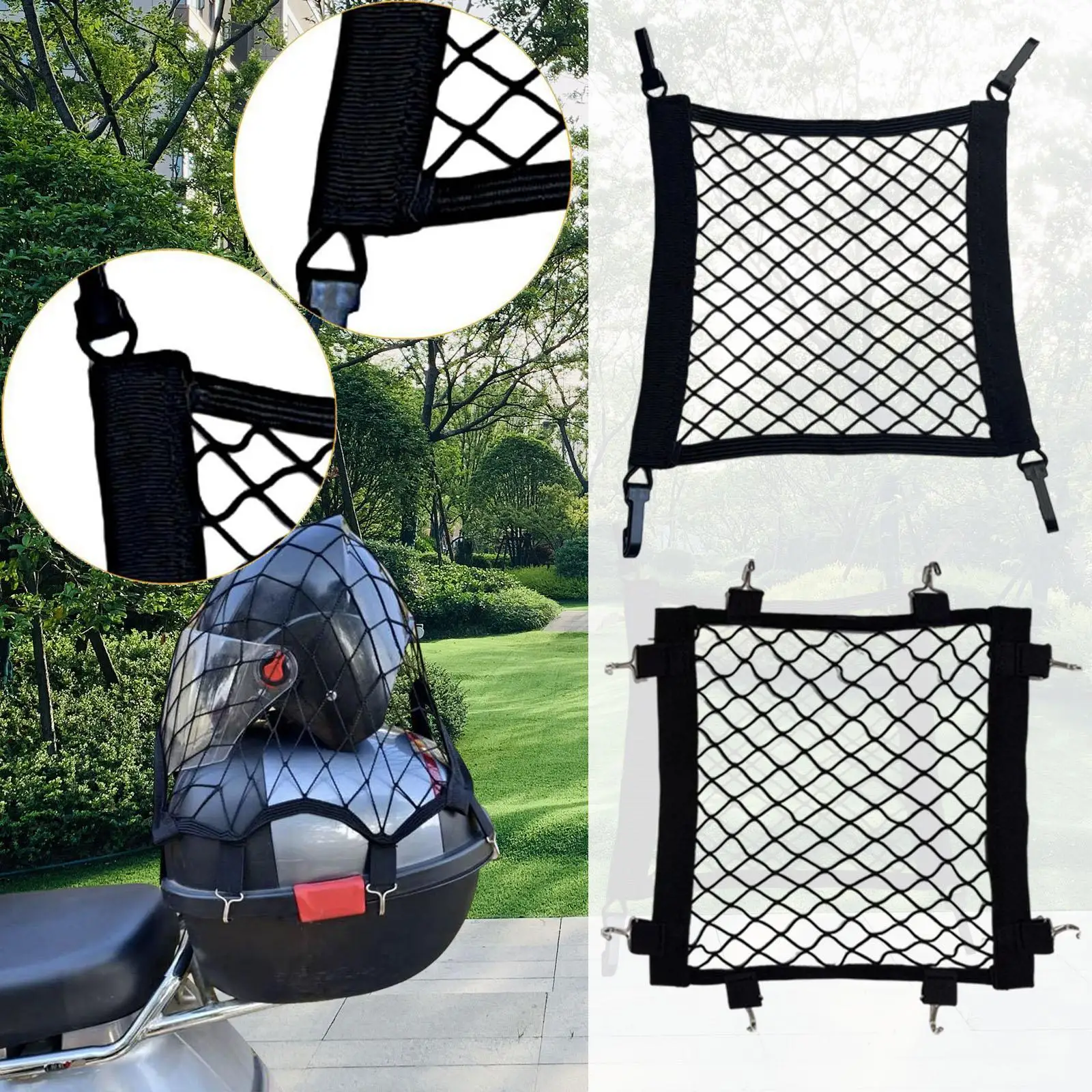 

Motorcycle Cargo Net Breathable Universal Helmet Net for Bike Motorbike