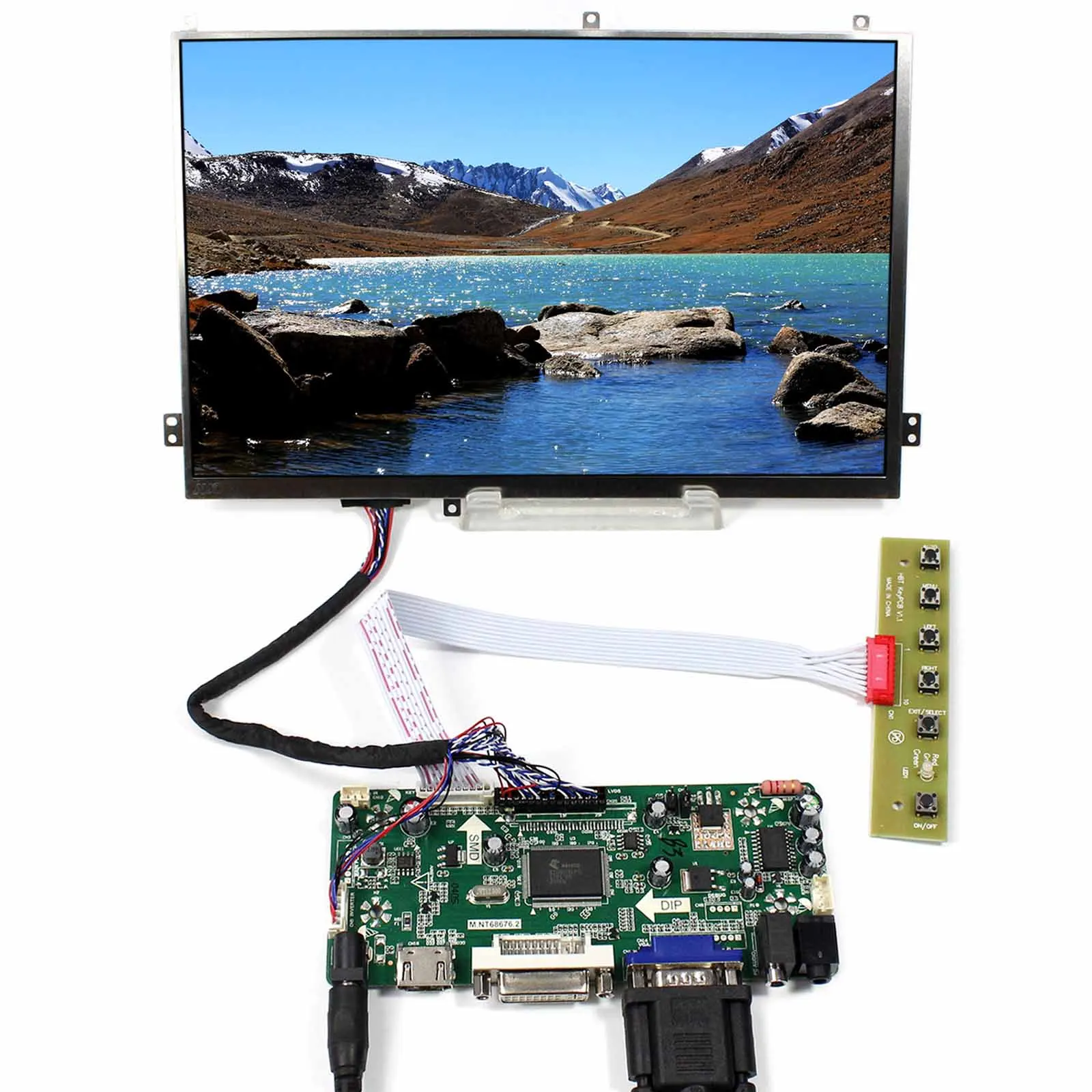 

VGA DVI HDM I LCD Controller Board 10.1" B101UAN01.1 1920x1200 IPS LCD Screen