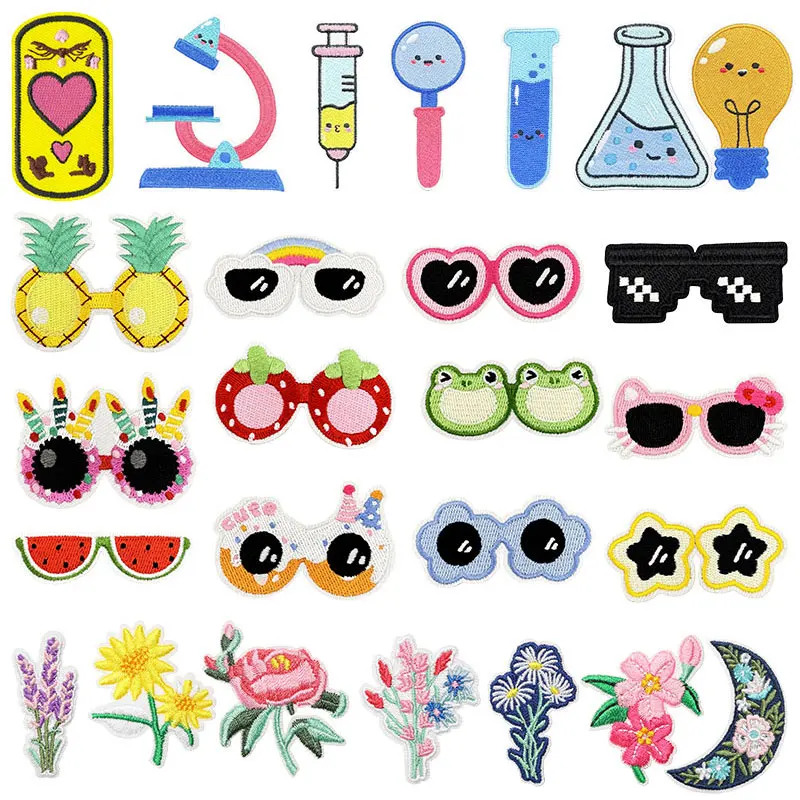 

10 шт./лот, милые мультяшные нашивки с вышивкой для термоклеевых нашивок, уникальный стиль