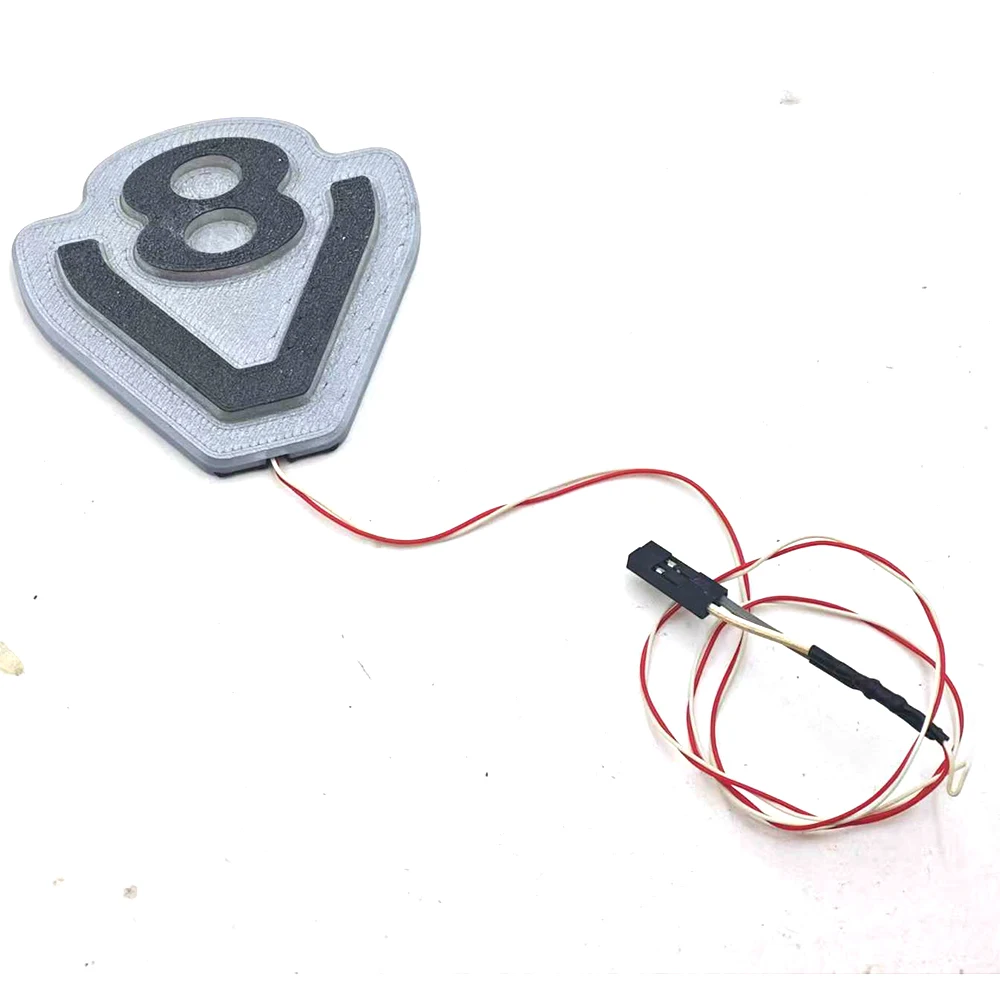 Simulatie V8 Logo Omgevingslicht voor 1/14 Tamiya RC Truck SCANIA 770 S VOLVO 750 Mercedes-Benz ACTROS 3363 MAN Speelgoed Auto Onderdelen