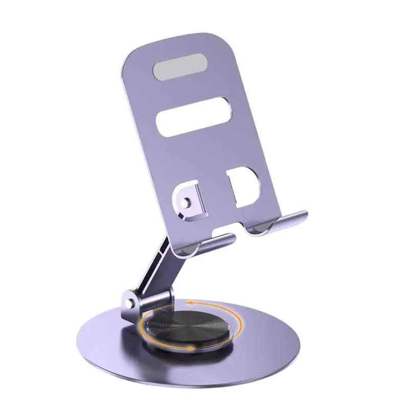 

Rotating Phone Stand Anti-Slip Cellphone Holder Adjustable Height And Angle Foldable Cell Phone Stand Holder For Desk